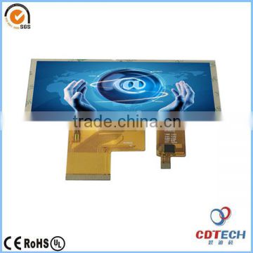 Bar Type Color TFT LCD screen China supplier 4.6" inch 800*480 flexible transparent lcd display with touch panel