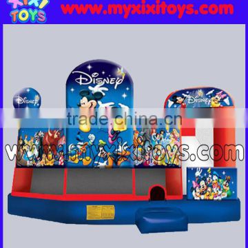 PVC tarpaulin used 5 in 1 mickey inflatable bouncers for sale