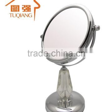 5X magnifying chrome plated acrylic decorative fashionable table mirror