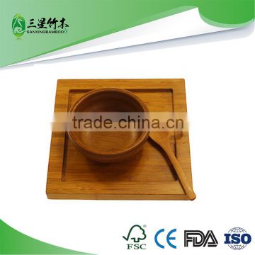 bamboo breakfast food serving tray