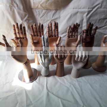 Plastic display hand wooden hand display hand children wooden hand man wooden hand