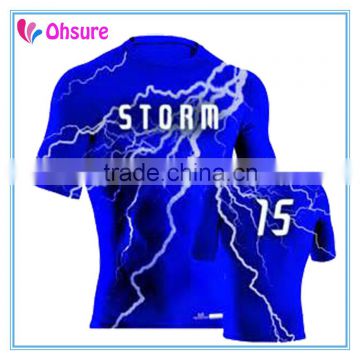 polyester/spandex compression top OEM service moisture wicking compression wear