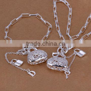 earrings and necklace 925 silver jewelry set
