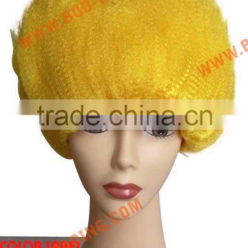bob trading hot selling football fan wig/hair crazy hat for football fans