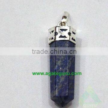 Lapis Lazuli Faceted Pencil Pendent : Wholesale Lapis Lazuli Faceted Pencil Pendent