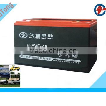 6-EVF-45 GEL deep cycle Electric tricycle battery/EVF battery for golf car