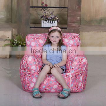 Printed Flower Beanbag Arm Chair