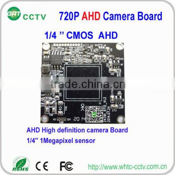 1/4" 720p CMOS 1MP AHD camera board