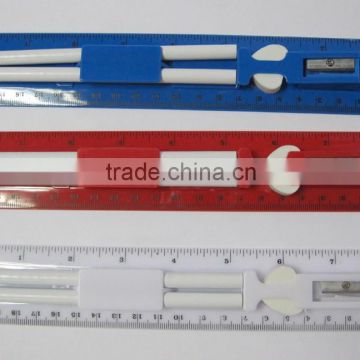 hot sell promotion ruler plastic ruler set