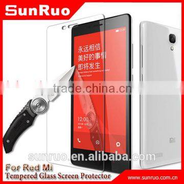 Oil-proof & waterproof tempered glass screen protector for redmi note 2