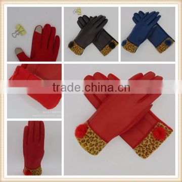 China PU Leather Hand Gloves/Mitten for bike
