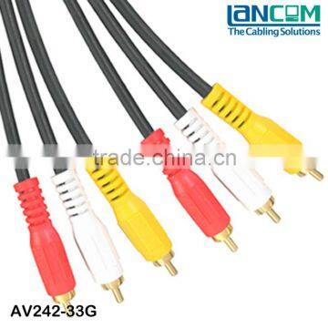 Factory Low Price High Speed Composite RCA Cable,3RCA Cable