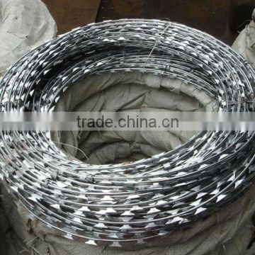 galvanized barbed razor wire in China