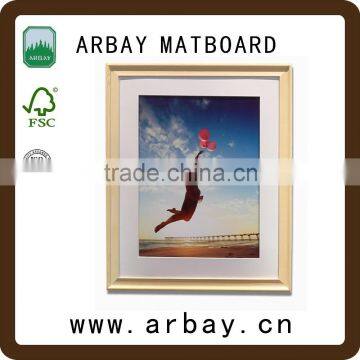 custom size and hot sale wholesale white uncut matboard for decorative digital picture frame