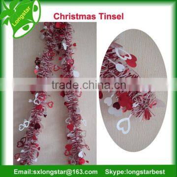 Indoor Colored Christmas Tinsel For Christmas Tree