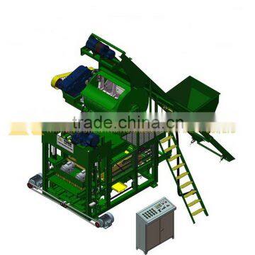 Construction equipment for sale QTJ4-18 automatic cement block making machine