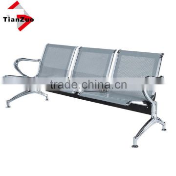 TianZuo Three seater powder coated metal public chair