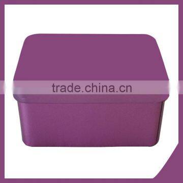 new rectangular exquisite decorative christmas tin box for gift/Rectangular Metal Tin Box/Custom RectangularTin Box