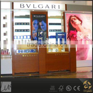 Cosmetic display cabinet and showcase for perfume