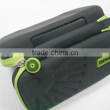 GC--Gray fabric rubber puller fancinating low cost headset eva bag
