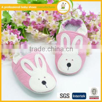 Wholesale soft sole high quality lovely pattern baby genuine leather shoes