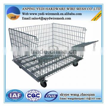 folding wire mesh butterfly cage/wire mesh pallet cage for sale