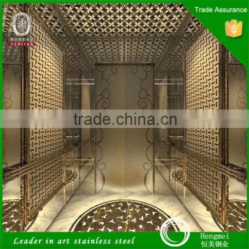 201 304 Decorative Color Etching Stainless Steel Sheet Elevator Door Cabin Parts From Construction Companies