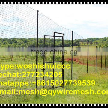 Green Power Coated hinge joint field fence /cattle fence/deer fencing supply