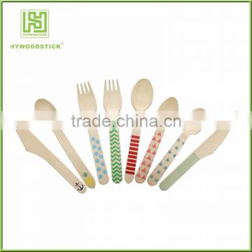 Biodegradable fork spoon and knife set