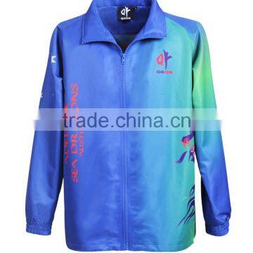 Digital printing track jacket , custom design training jacket