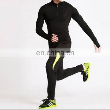 zipper dry fast workout wholesale compression shirts