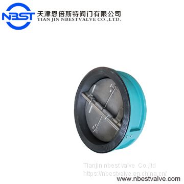 DN250 Wafer Butterfly Stainless Steel Check Valve H77J-10Q Ductile Iron