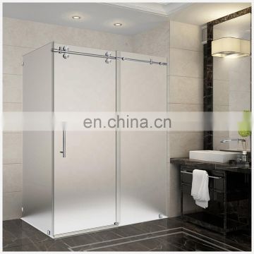 frameless neo-angle shower glass new design grey bathtub shower glass sliding shower enclosure cubicle
