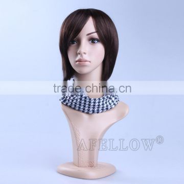 H1022 attractive plastic female dummy/mannequins/model head make up