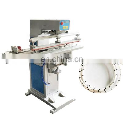 Pneumatic 100 cm length catheter tampografia machine round pad printer 90mm closed ink cup