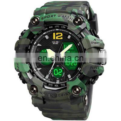 SKMEI 1742 Branded Watches For Men Running Waterproof Camouflage Digital Watch