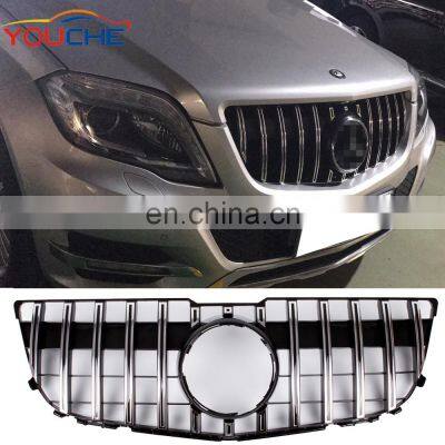 For 2012-2015 Mercedes GLK class X204 GT type grille ABS auto grille front bumper grille Silver&Black