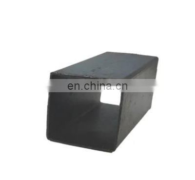 China factory MS erw welded hot rolled black carbon square steel pipe /rectangular steel tube