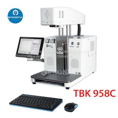 TBK-958C Automatic Back Cover Glass Case Separator Laser Marking Machine For Phone Back Cover Glass Repair And DIY LOGO