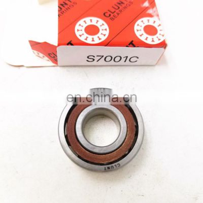 12x28x8 high precision angular contact ball bearing S7001 CE/HCP4A stainless steel ball bearing S7001C bearing
