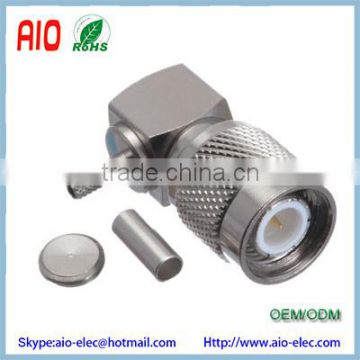 TNC Male Right Angle Connector for RG174 RG188 RG316 LMR-100
