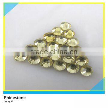 Gem Rhinestone Hotfix Jonquil Ss10 3mm Round Flatback Clothing Decoration