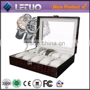 Leather wooden watch storage case / High grade watch storage case