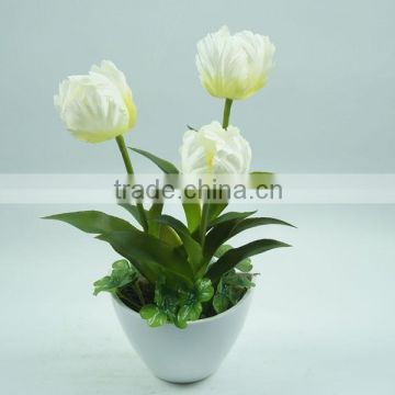 Best selling indoor decoration flower stand /imitation bonsai tulip/artificial flowers cheap