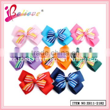 Hair accessories factory direct wholesale hair bows for kids ribbon bow hair clip
