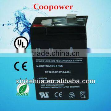 SLA AGM Lead acid Battery 12v2.2ah Coopower Brand