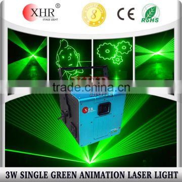 XHR 3000mw green laser aniamtion projector,dmx laser party lights for sale