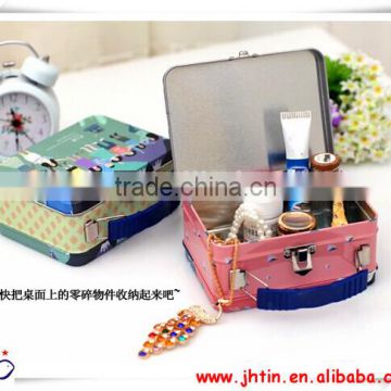 cartoon candy tin Rectangle Handle Tin Box,Handle tin box with lock/Boxes for packing