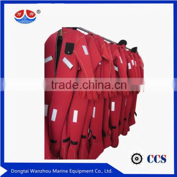 CCS approved Survival certificate immersion suit