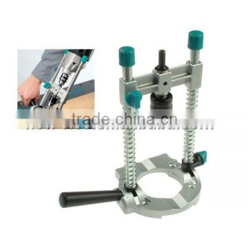 Angle and depth adjustable drill guide attachment stand